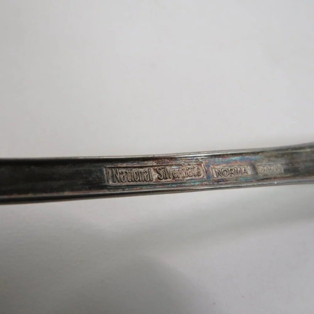 Vintage Large Spoon National Silver Co Norma pat. 8